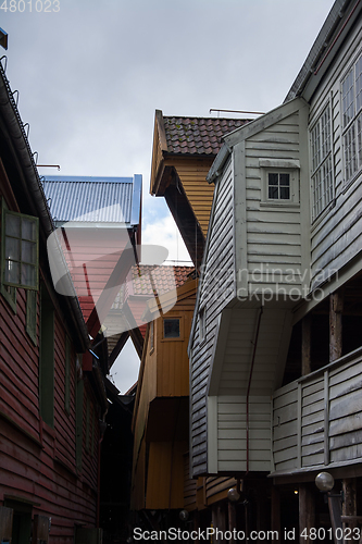 Image of Bryggen at Bergen, Hordaland, Norway