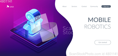 Image of Mobile robotics isometric3D landing page.