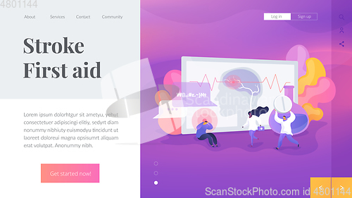 Image of Stroke landing page concept