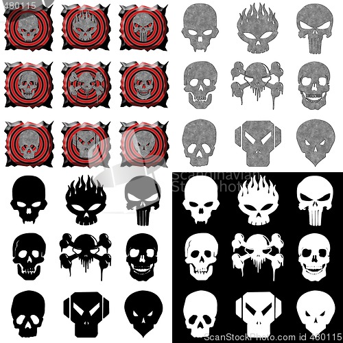 Image of Skulls set