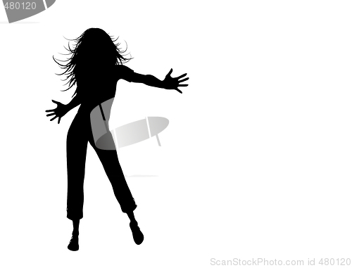 Image of Silhouette of girl