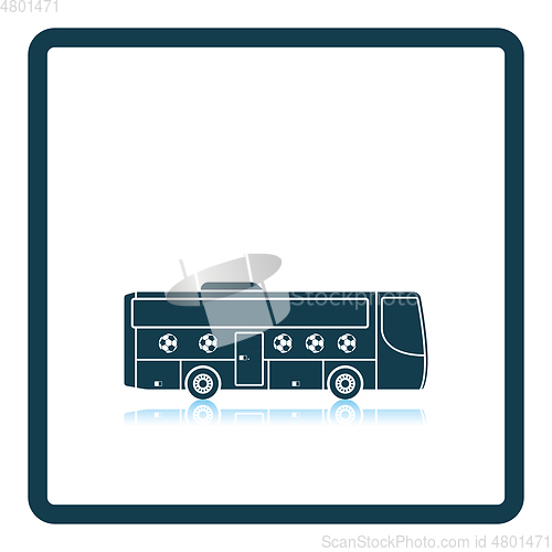 Image of Football fan bus icon