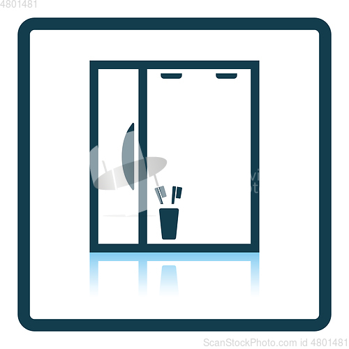 Image of Bathroom mirror icon