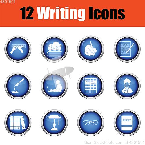 Image of Set of writer icons