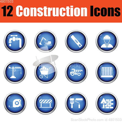 Image of Construction icon set. 