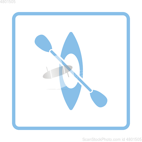 Image of Kayak and paddle icon