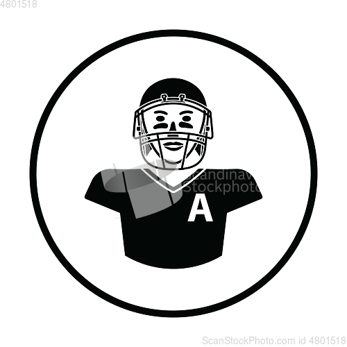 Image of American football player icon