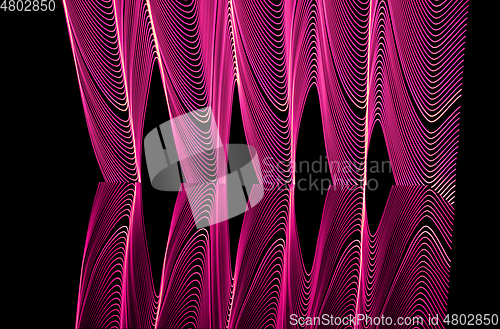 Image of Bright neon line designed background, shot with long exposure, pink
