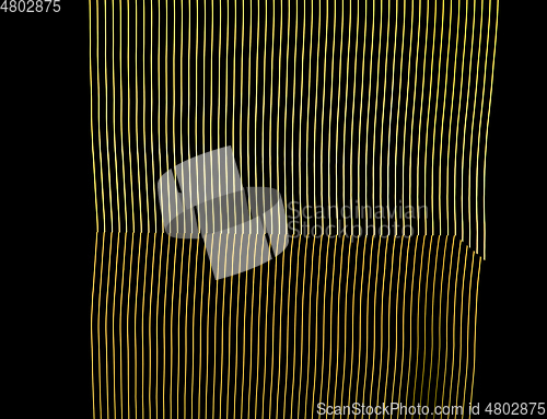 Image of Bright neon line designed background, shot with long exposure, yellow gold