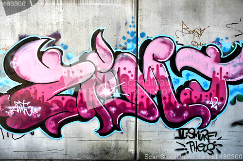 Image of Pink graffiti