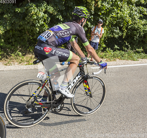 Image of The Cyclist Florian Vachon on Mont Ventoux - Tour de France 2016