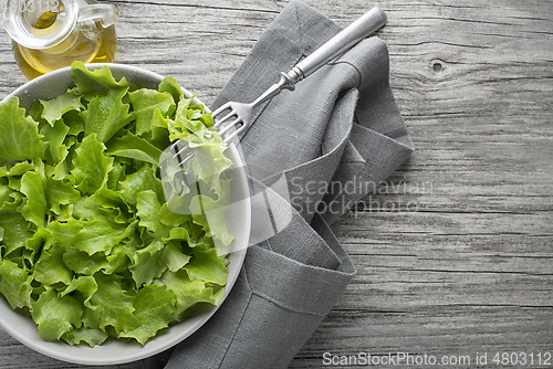 Image of Green lettuce salad