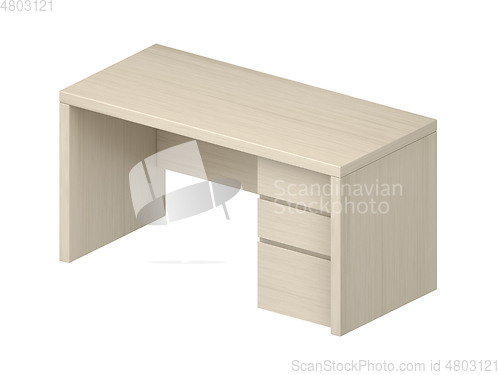 Image of Modern wooden desk