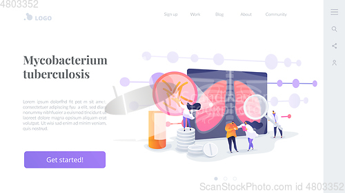 Image of Tuberculosis landing page concept