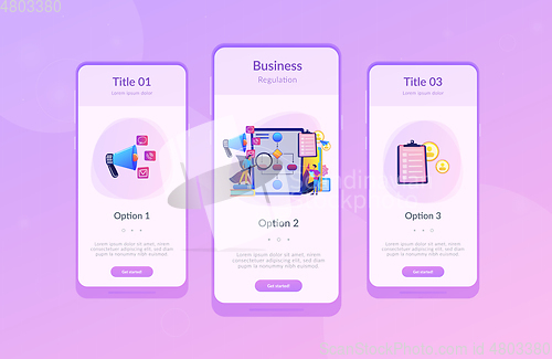 Image of Business rule app interface template.