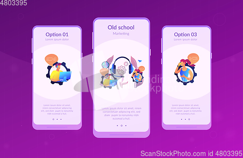 Image of Cold calling app interface template.
