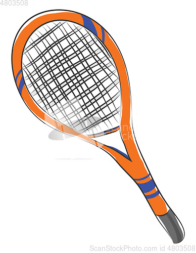 Image of Clipart of a brown-colored tennis racket/Table tennis ping pong 