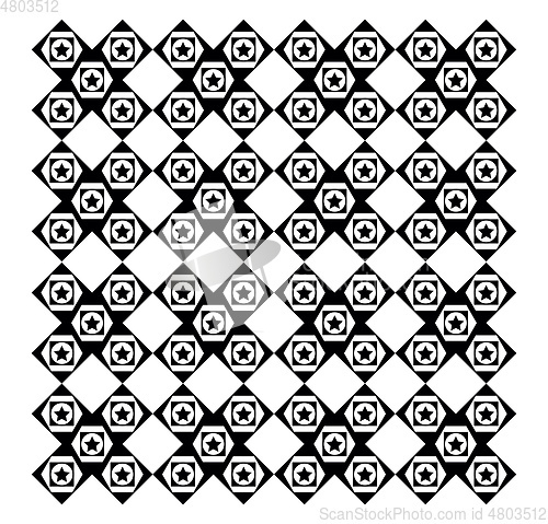 Image of Creative pattern made with geometric shapes vector or color illu