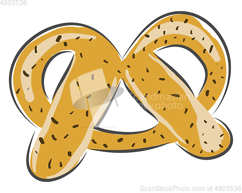 Image of Simple cracker vector illustration on white background.
