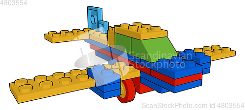 Image of A toy object vector or color illustration