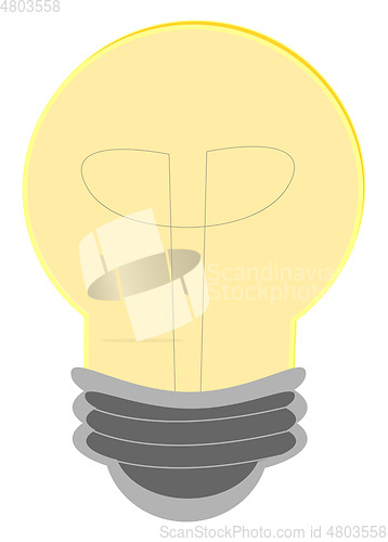 Image of Light Bulb vector color illustration.