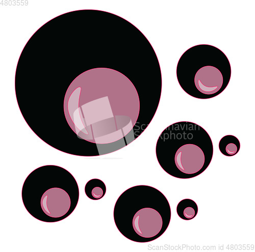 Image of A purple pupil vector or color illustration