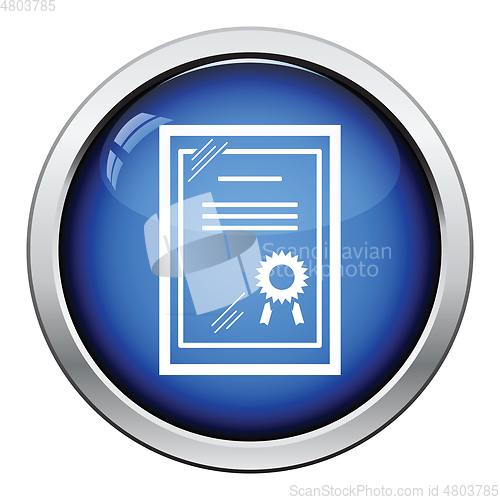 Image of Certificate under glass icon