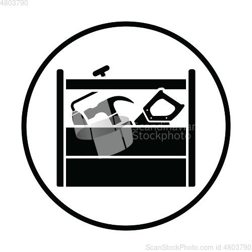 Image of Retro tool box icon