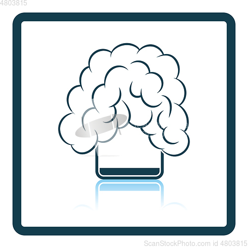 Image of Icon of chemistry reaction in glass