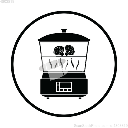 Image of Kitchen steam cooker icon