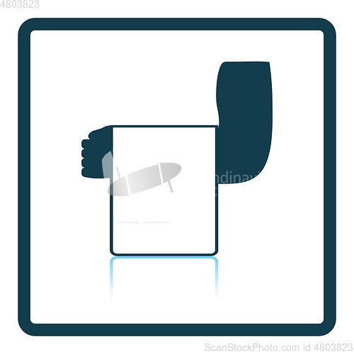 Image of Waiter hand with towel icon