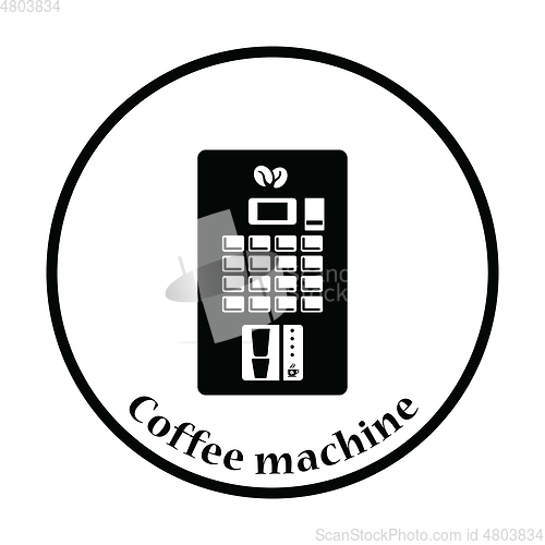 Image of Coffee selling machine icon