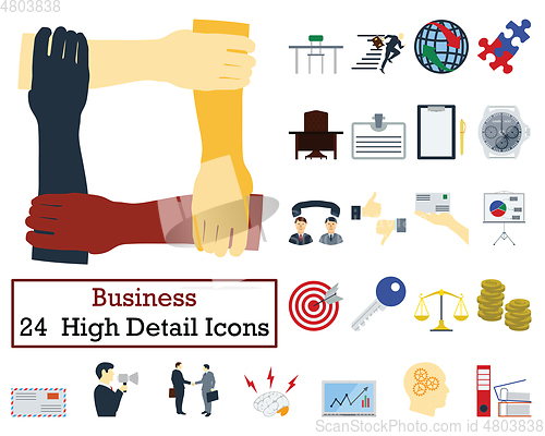 Image of Set of 24 Business Icons