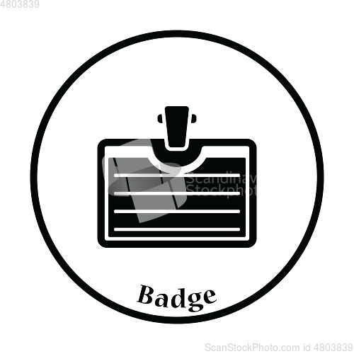 Image of Icon of Badge with clip