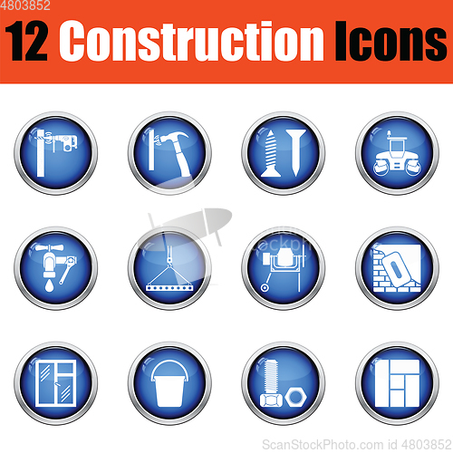 Image of Construction icon set. 