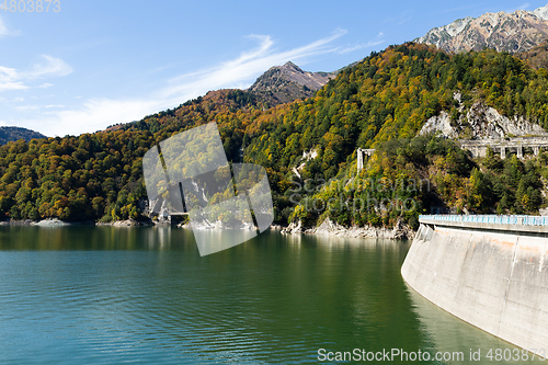 Image of Reservoir in Kurobe dam
