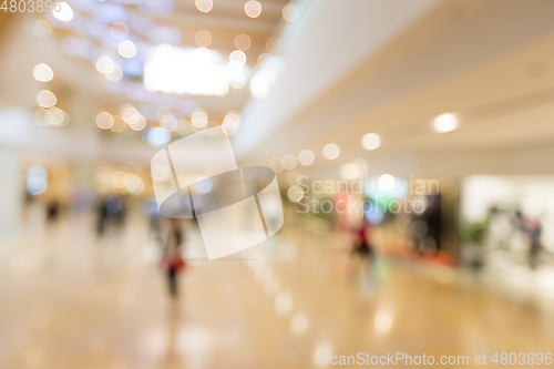 Image of Abstract blur shopping mall and retail store interior for backgr