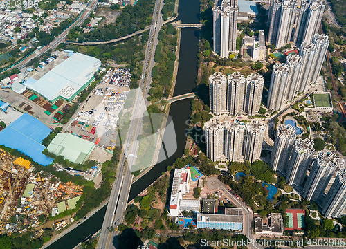 Image of Top view of building in Hong Kong