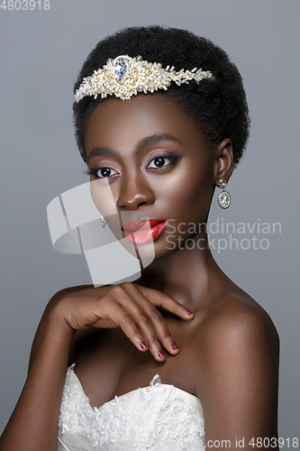 Image of Beautiful black skin bride