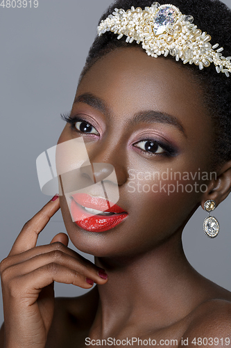 Image of Beautiful black skin bride