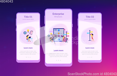 Image of Decision management app interface template.