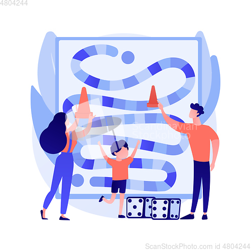 Image of Board games abstract concept vector illustration.