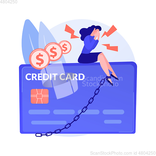 Image of Credit card abstract concept vector illustration.