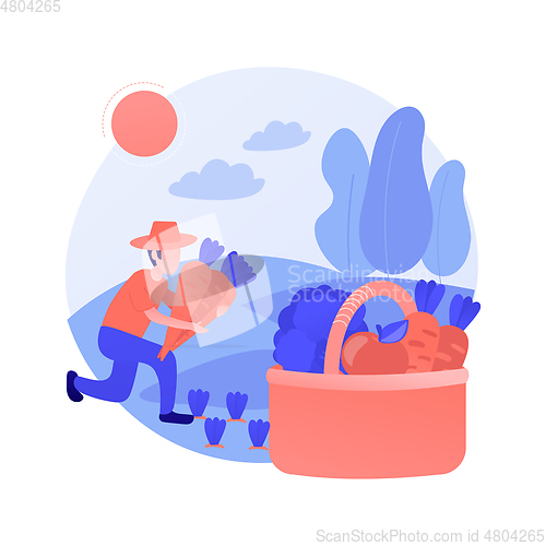 Image of Harvesting abstract concept vector illustration.