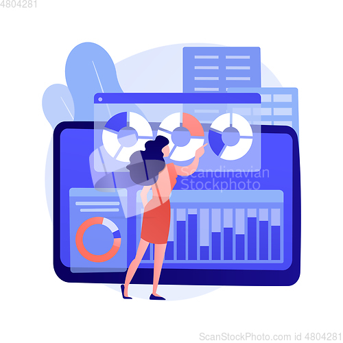 Image of Innovation management software abstract concept vector illustration.