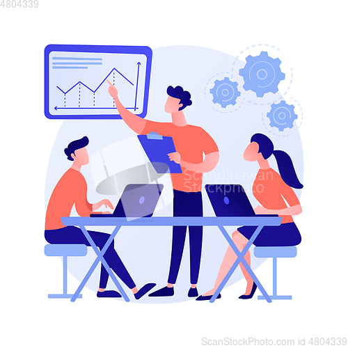 Image of Workplace culture abstract concept vector illustration.