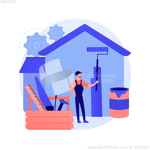 Image of DIY repair abstract concept vector illustration.