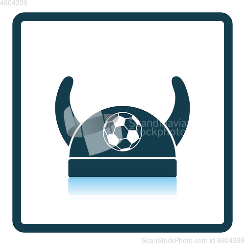 Image of Football fans horned hat icon