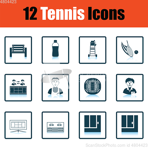 Image of Tennis icon set