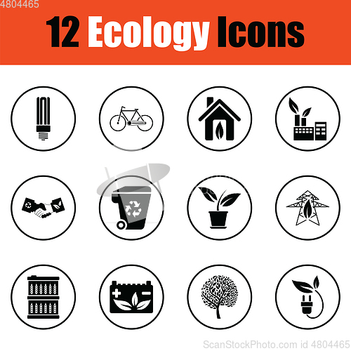 Image of Ecology icon set